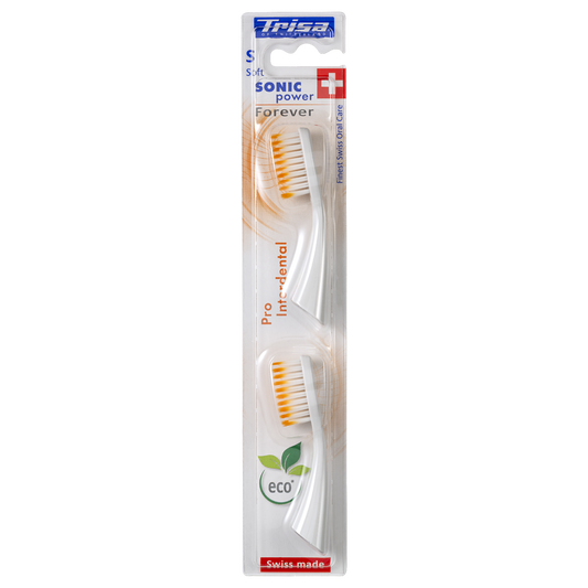 TRISA Sonicpower Pro Interdental replacement heads in package designed for deep interdental cleaning