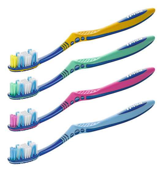 TRISA Flexible Head toothbrush set assorted colours without packaging