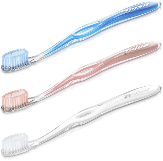 TRISA FineTip Sensitive manual toothbrush with soft micro-fine bristles
